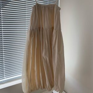 Korean Linen and Cotton Bubble Dress One Size